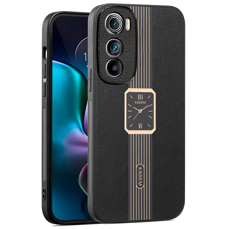 KADEM For Motorola Edge 30 5G Case PU Leather+Acrylic+TPU Phone Electroplating Shell KADEM For Motorola Edge 30 5G Case PU Leather+Acrylic+TPU Phone Electroplating Shell